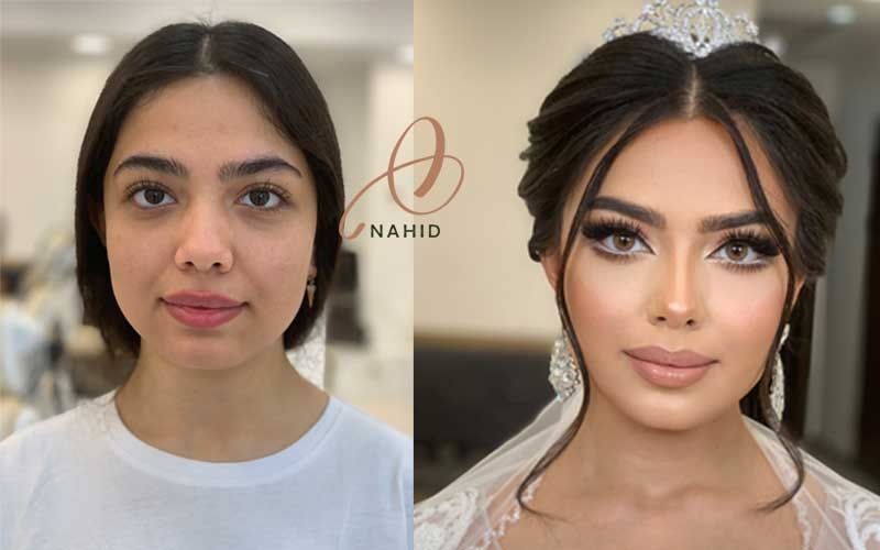 قبل و بعد میکاپ کرج