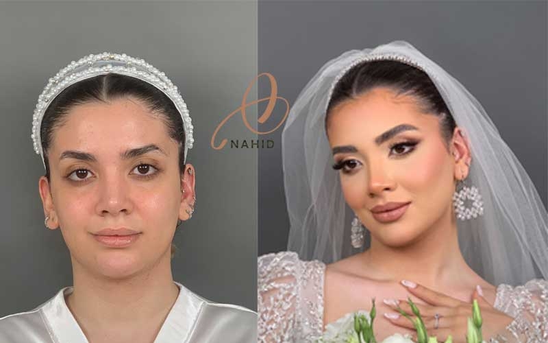 میکاپ عروس قبل و بعد