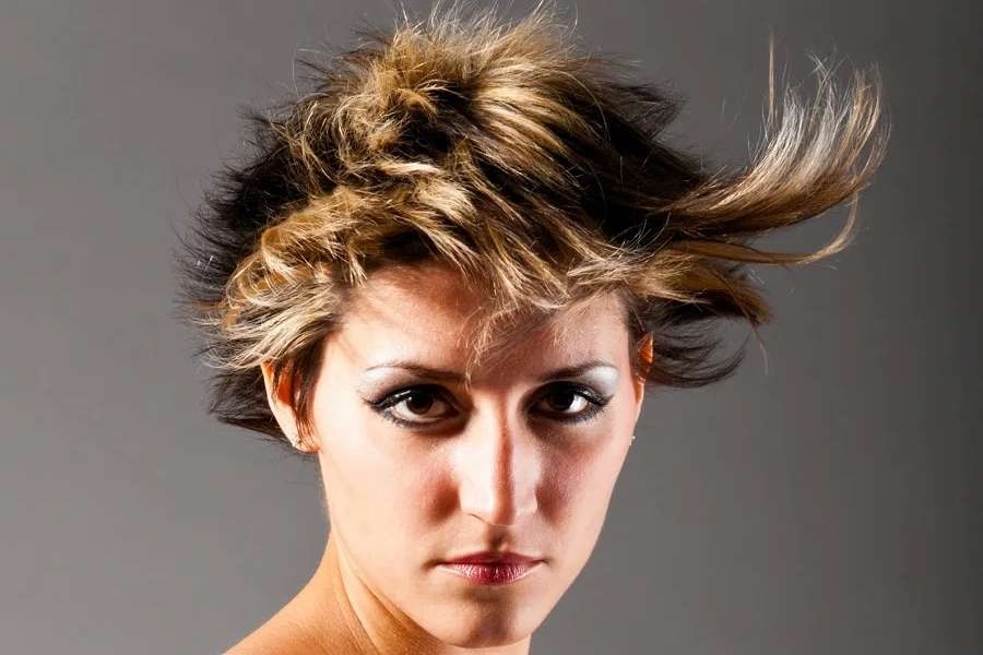 مدل موی پرزدار کوتاه