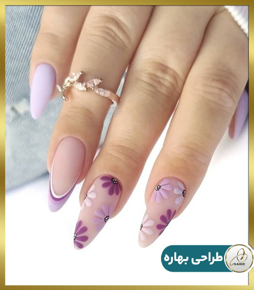 طرح ناخن بهار