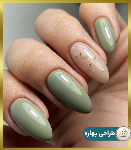 طرح ناخن بهاری کوتاه