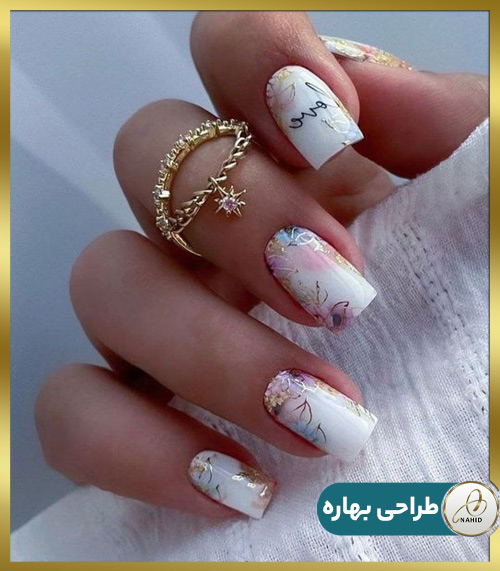 طرح های ناخن بهاری
