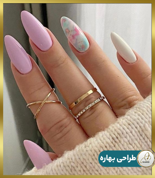 طرح ناخن بهاری
